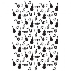 Classeur d'embossage "musique" 10,6x15 cm