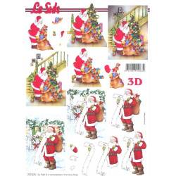 Carte 3D à découper -  père noël