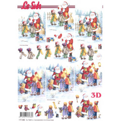 FEUILLE 3D ETAPE - Enfants et Père Noël