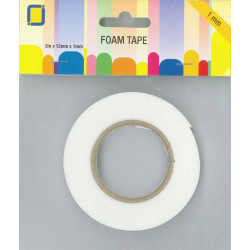 ROULEAU MOUSSE ADHESIVE 12MM X 1 MM X 2M