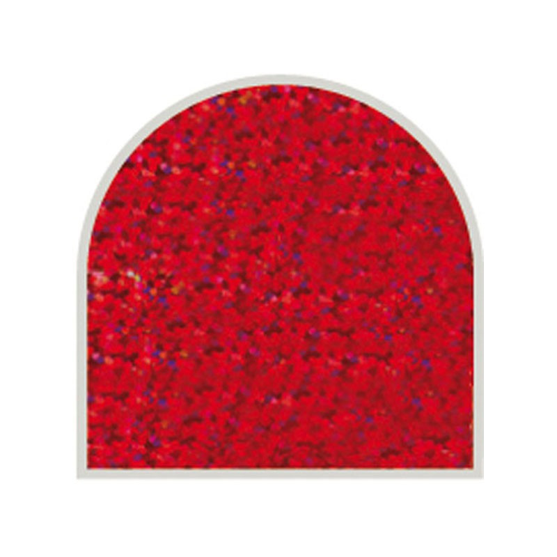 Feuille autocollante 10X23 cm Rouge grosses paillettes