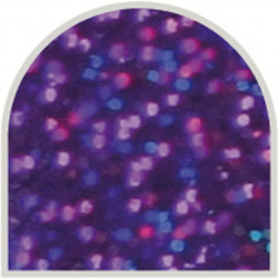 Feuille autocollante 10X23 cm Violet grosses paillettes