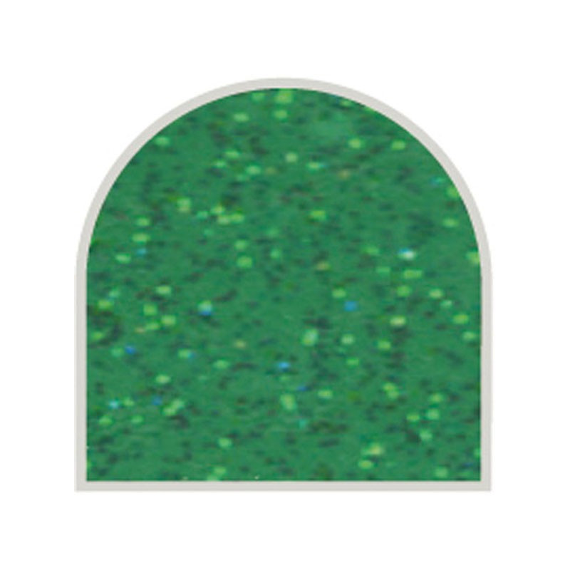 Feuille autocollante 10X23 cm Vert foncé pailleté transparent