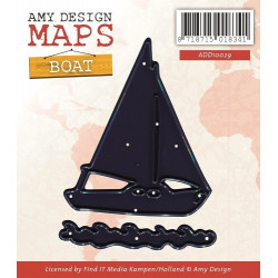 Die - Amy Design - Maps - Bateau 4 x 5 cm