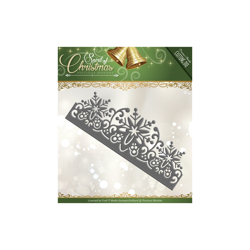 Die - Precious Marieke - Bordure flocon Noël 12,5 x 4,8 cm Die - Precious Marieke - Bordure flocon Noël 12,5 x 4,8 cm