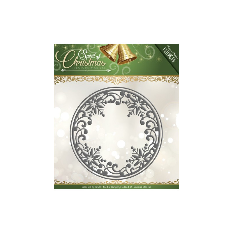 Die - Precious Marieke - Cercle flocon 13,5 et 12,8 cm. Die - Precious Marieke - Cercle flocon 13,5 et 12,8 cm.