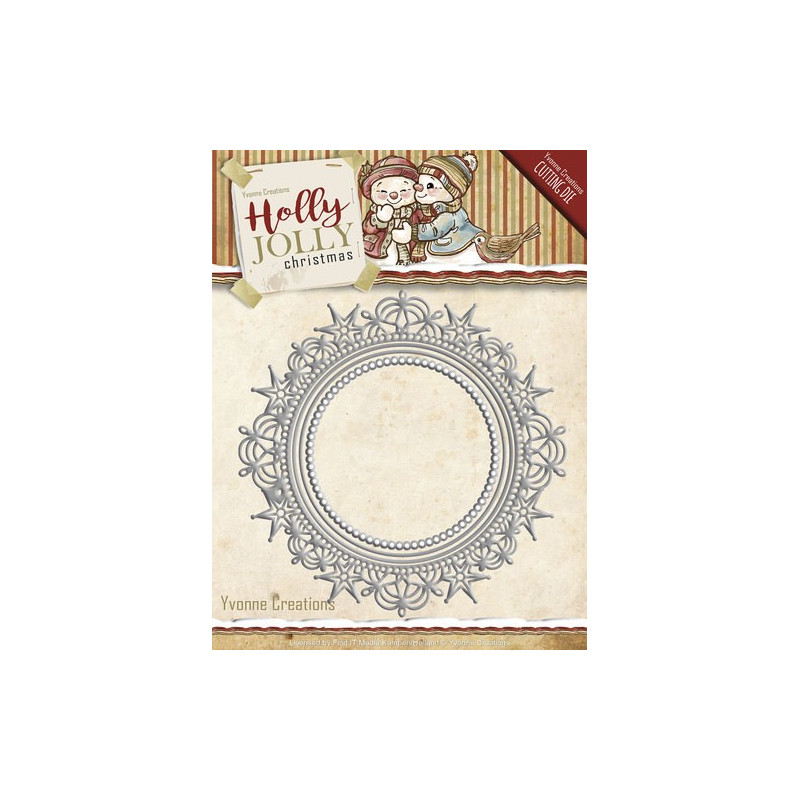 Die - Yvonne Creations - Cadre Noël 12.7 x 12.7 et 7.4 x 7.4 cm Die - Yvonne Creations - Cadre Noël 12.7 x 12.7 et 7.4 x 7.4 cm