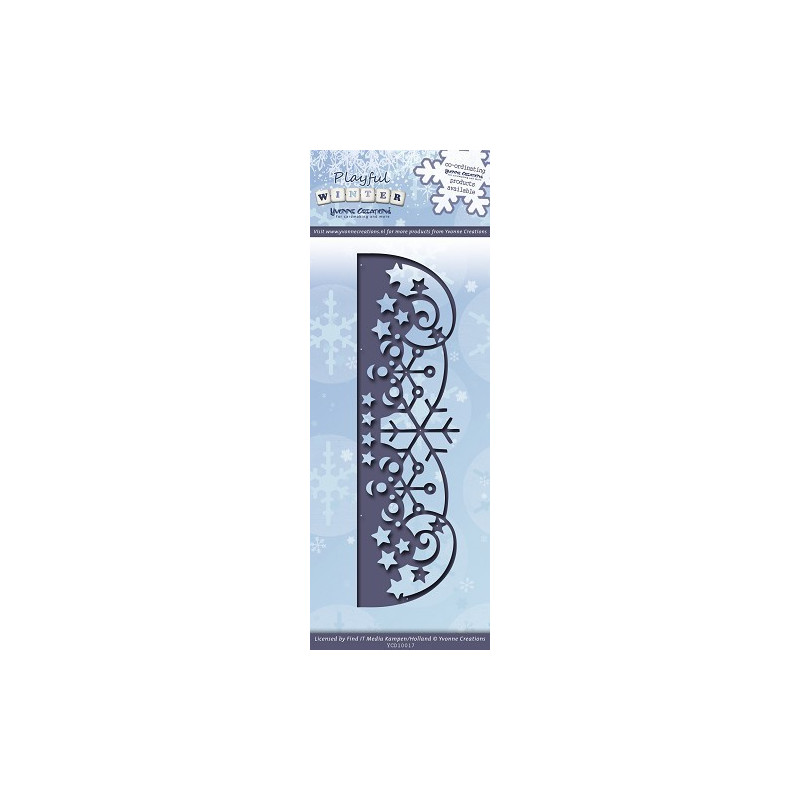 Die - Yvonne Creations - Bordure Flocons 13 x 4 cm Die - Yvonne Creations - Bordure Flocons 13 x 4 cm