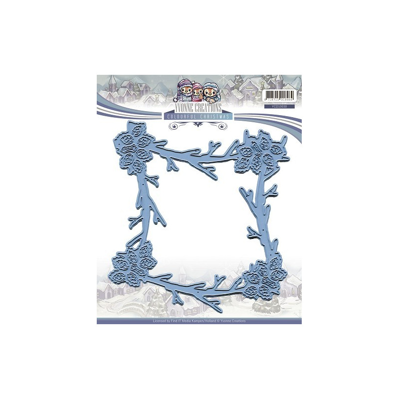 Die - Yvonne Creations - Cadre Noël 12.5 x 13.5 cm Die - Yvonne Creations - Cadre Noël 12.5 x 13.5 cm