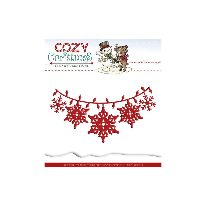 Die - Yvonne Creations - Etoiles des neiges 12 x 7 cm Die - Yvonne Creations - Etoiles des neiges 12 x 7 cm