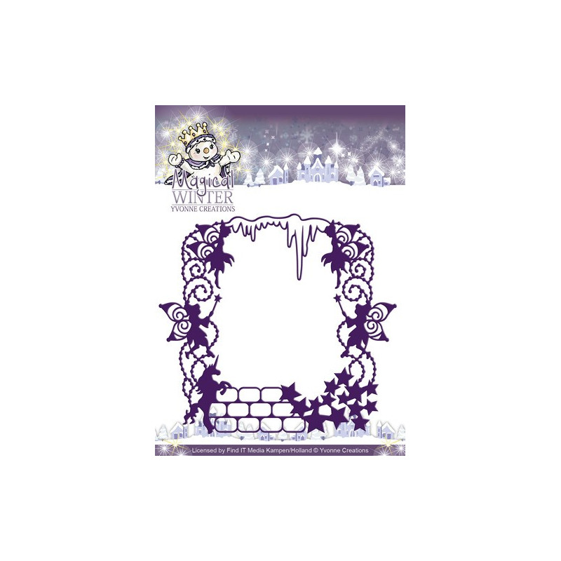 Die - Yvonne Creations - Cadre Hiver magique 14 x 12.5 cm Die - Yvonne Creations - Cadre Hiver magique 14 x 12.5 cm
