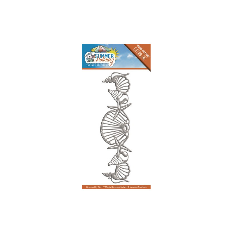 Die - Yvonne Creations - Bordure coquillage 13 x 3.5 cm Die - Yvonne Creations - Bordure coquillage 13 x 3.5 cm