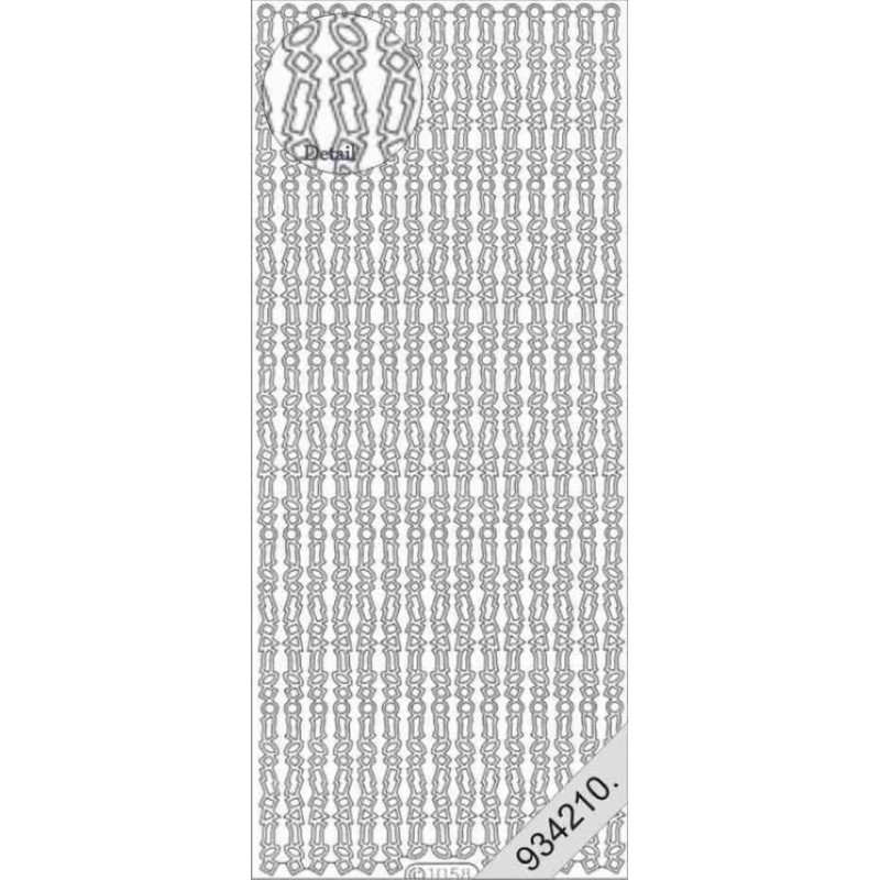 Stickers - 1058 - bordure - argent