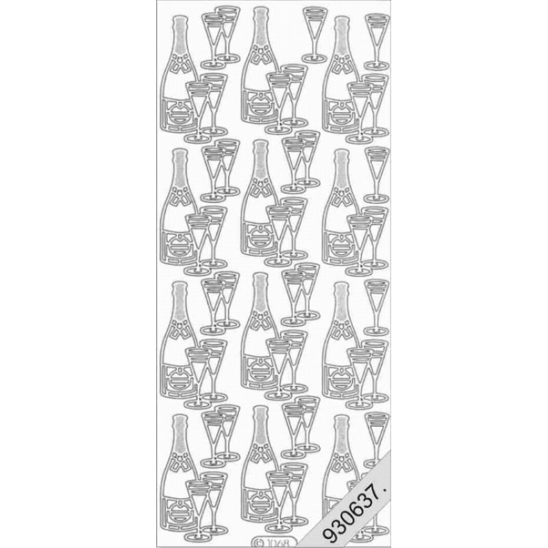 Stickers - 1068 - Champagne - argent