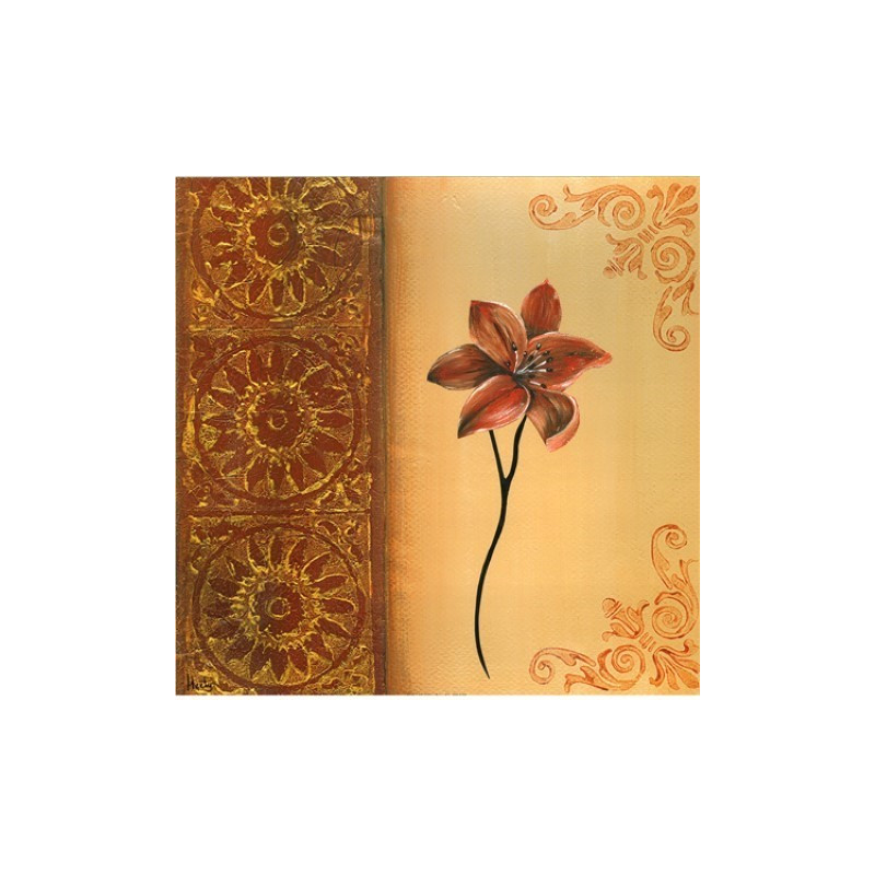 Image 3D - 0900485 - 30x30  - Fleur rouge droit