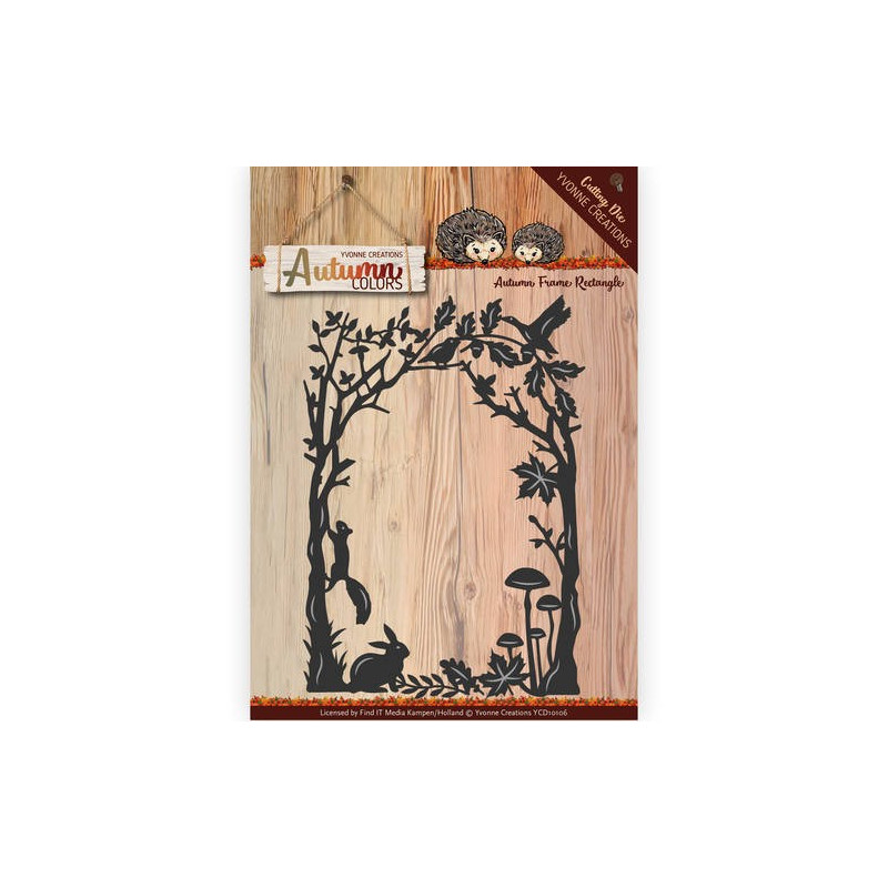 Die - Yvonne Creations - Cadre forêt automne Die - Yvonne Creations - Cadre forêt automne