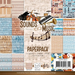 Bloc de papier - Amy Design - Sounds of Music 15.2 x 15.2