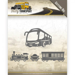 Dies - Amy Design - Daily Transport - Transport public 2,6 x 13,2 cm, 4,5 x 6,6 cm.