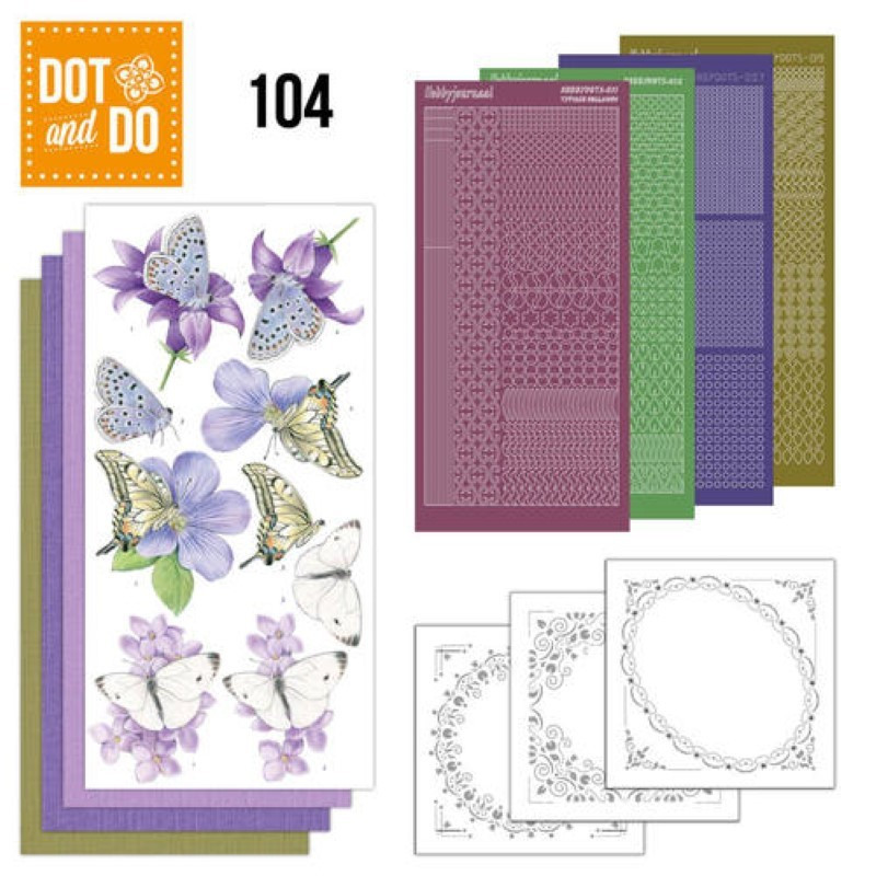 Dot and Do 104 - Kit Carterie 3D - Papillons