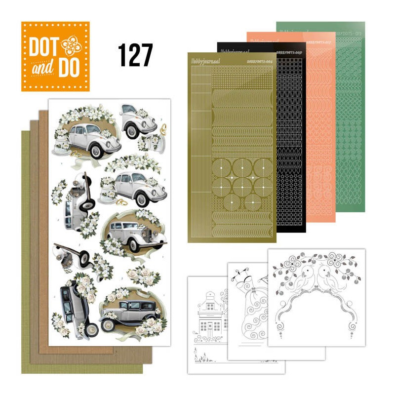 Dot and Do 127 - Kit Carterie 3D - Voitures Mariage