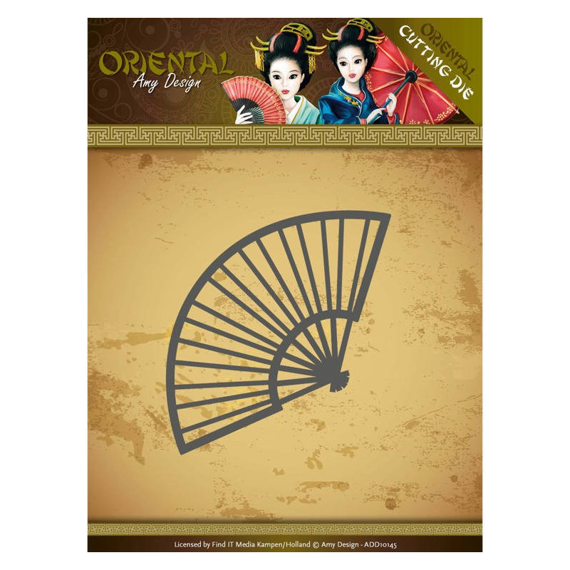 Die - Amy Design - Oriental - Eventail 7 x 4 cm Die - Amy Design - Oriental - Eventail 7 x 4 cm