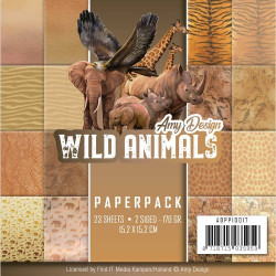 Bloc de papier - Amy Design - Wild Animals 15.2 x 15.2