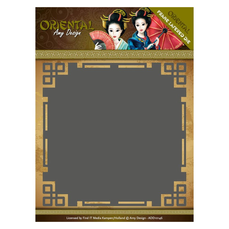 Die - Amy Design - Oriental - Cadre carré 13x13 cm Die - Amy Design - Oriental - Cadre carré 13x13 cm