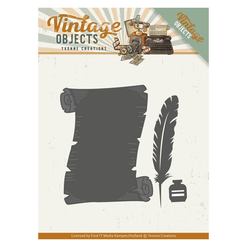 Dies - Yvonne Creations - Vintage Objects - Calligraphie Dies - Yvonne Creations - Vintage Objects - Calligraphie
