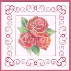Stitch and do 85 - kit Carte 3D broderie - roses
