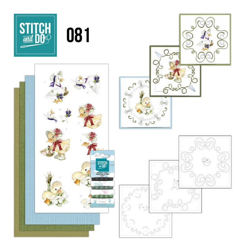 Stitch and Do 81 Carterie 3D broderie - Canetons