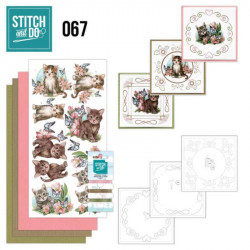 Stitch and Do 67 Carterie 3D broderie - Chats