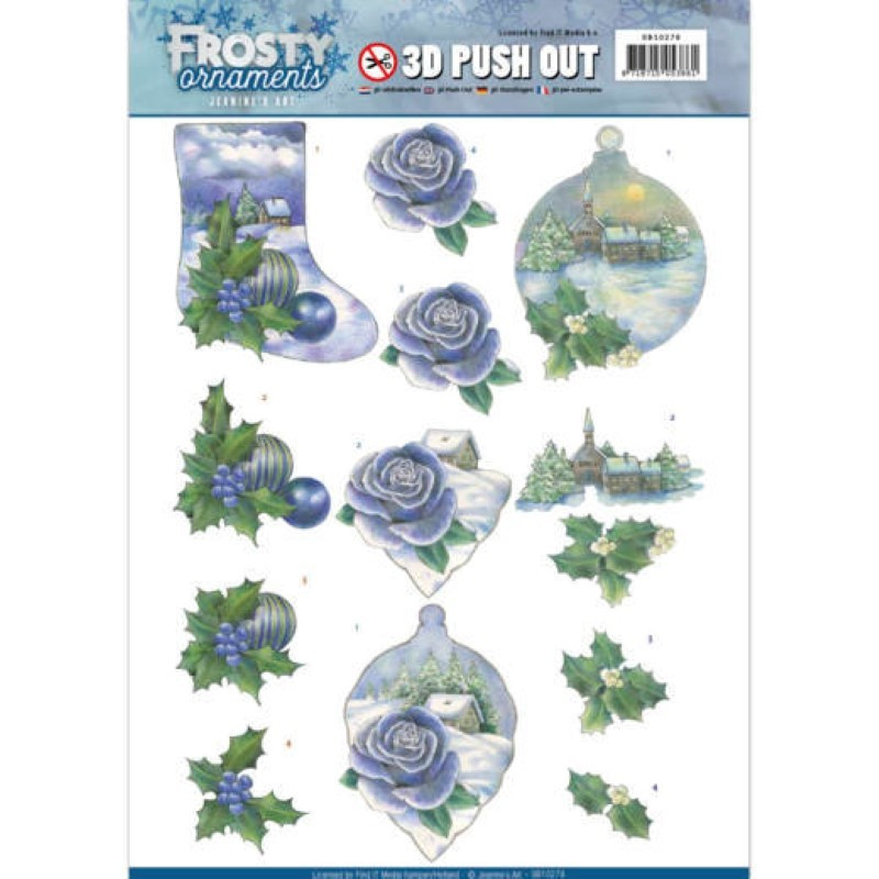 Carte 3D prédéc. - Jeanine's Art - Frosty Ornaments - Paysages enneigés