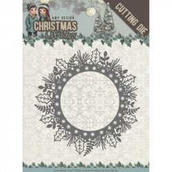 Die - Amy Design - Christmas Wishes - Couronne de Noël 11x11 cm