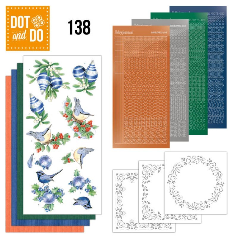 Dot and do 138 - kit Carte 3D - Blue Christmas