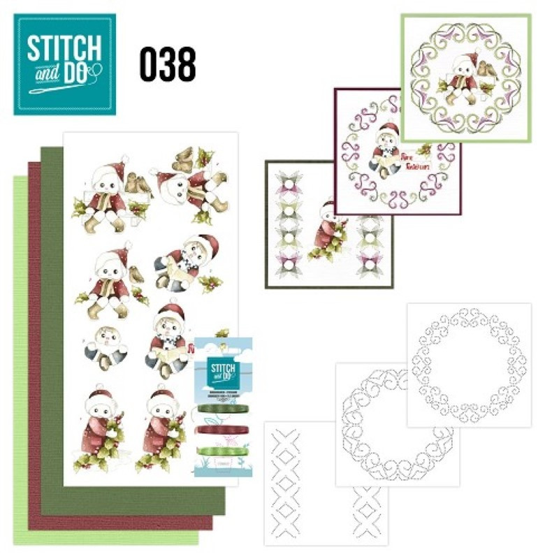 Stitch and do 38 Carte 3D broderie - Enfants à Noël Stitch and do 38 Carte 3D broderie - Enfants à Noël