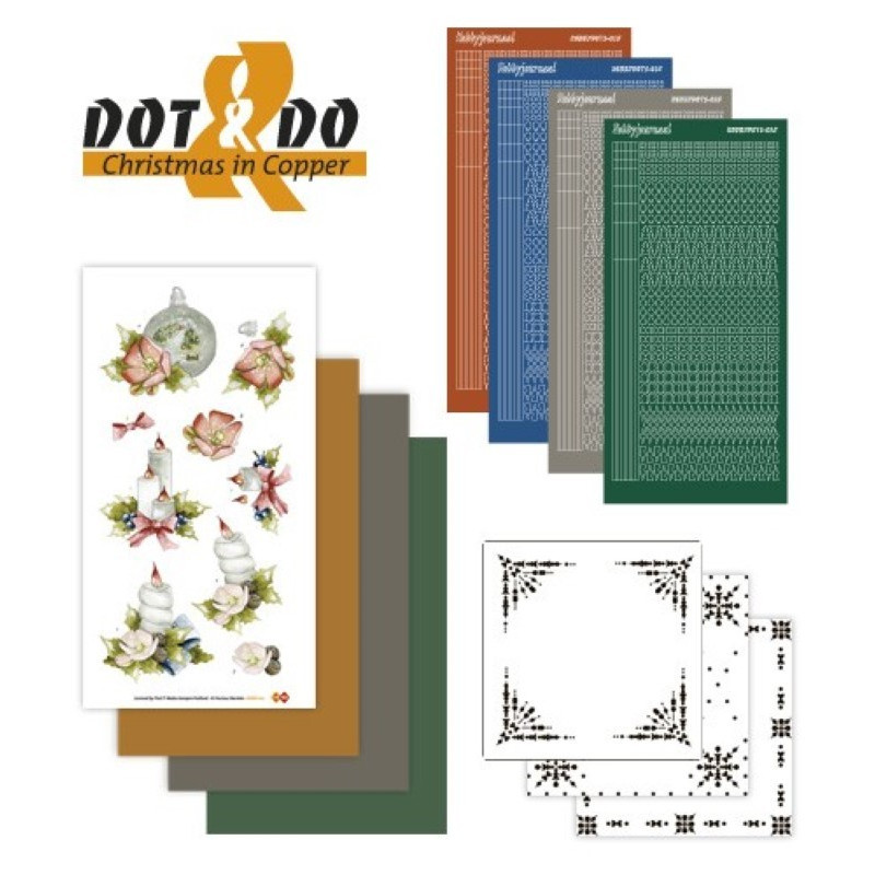 Dot and do 017 - Kit Carte 3D - Noël en cuivre Dot and do 017 - Kit Carte 3D - Noël en cuivre