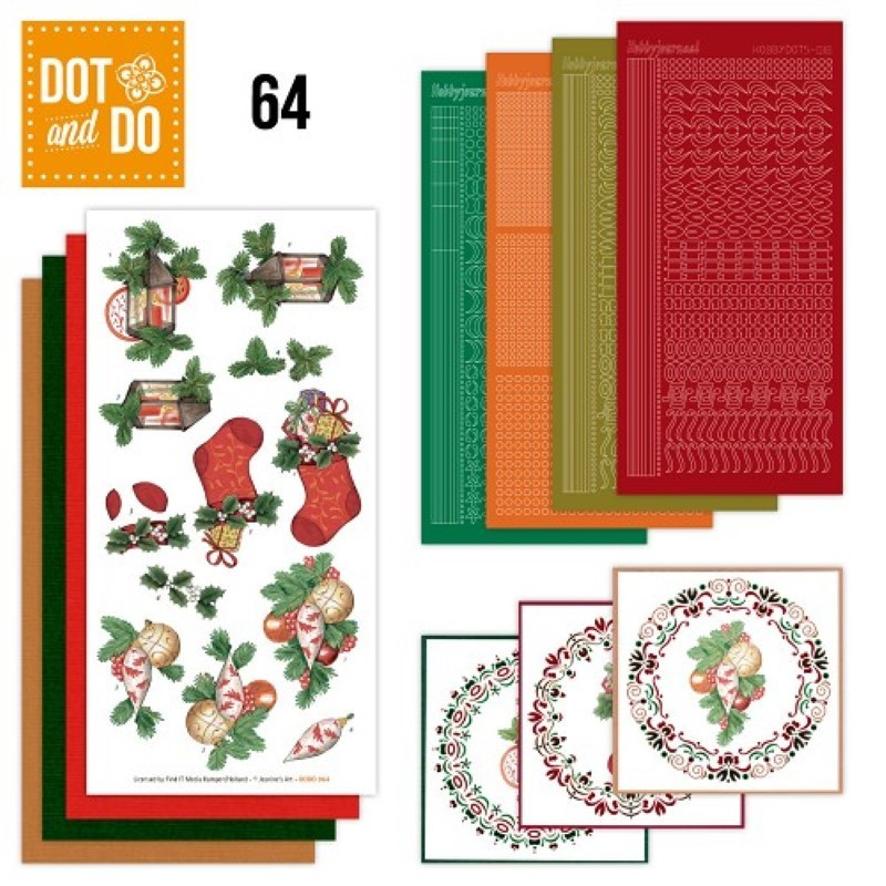 Dot and do 064 - kit Carte 3D - Décorations de Noël