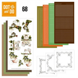 Dot and do 068 - kit Carte 3D - Noël vintage