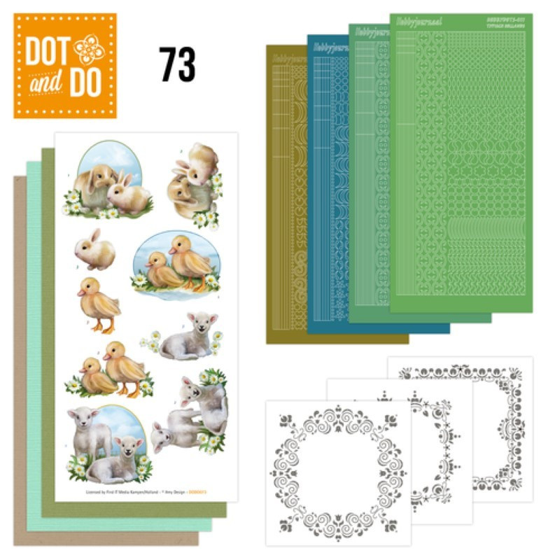 Dot and do 073 - kit Carte 3D - Bébés animaux