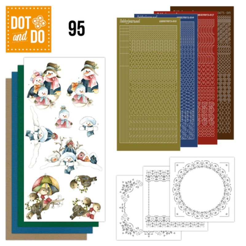 Dot and do 095 - kit Carte 3D - Bonhommes de neige