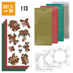 Dot and do 113 - kit Carte 3D - Fleurs de Noël