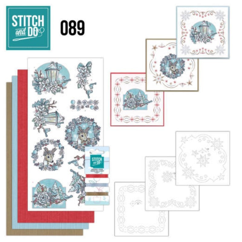Stitch and do 89 - kit Carte 3D broderie - Rêves de Noël