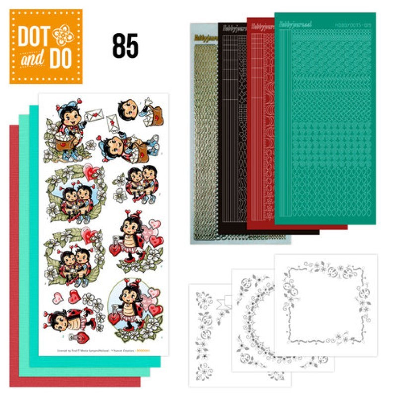 Dot and Do 085 - Kit Carterie 3D - Coccinelles            
