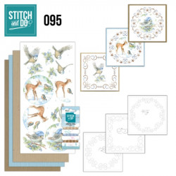 Stitch and do 95 - kit Carte 3D broderie - Animaux dans la neige