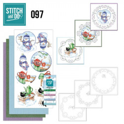 Stitch and do 97 - kit Carte 3D broderie - Doux Hiver