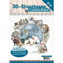 Carte 3D livre A4 prédécoupé - Noël 24 images + papiers