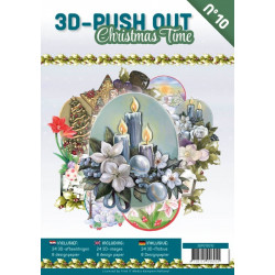 Carte 3D livre A4 prédécoupé N°10 - Temps de Noël 24 images + papiers