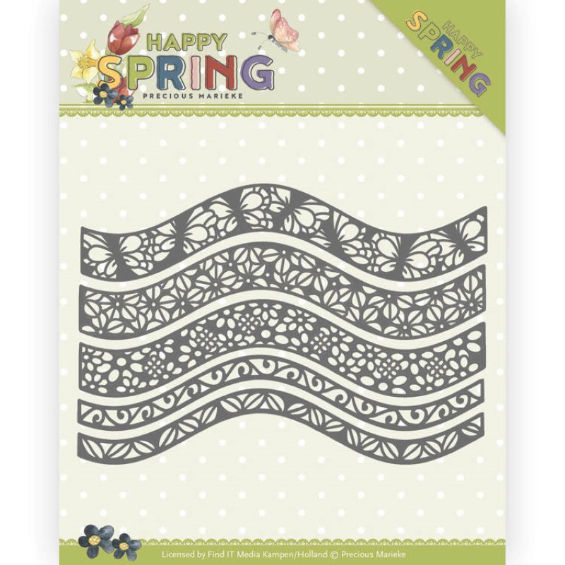 Die - precious marieke - Happy Spring - Bordures Die - precious marieke - Happy Spring - Bordures