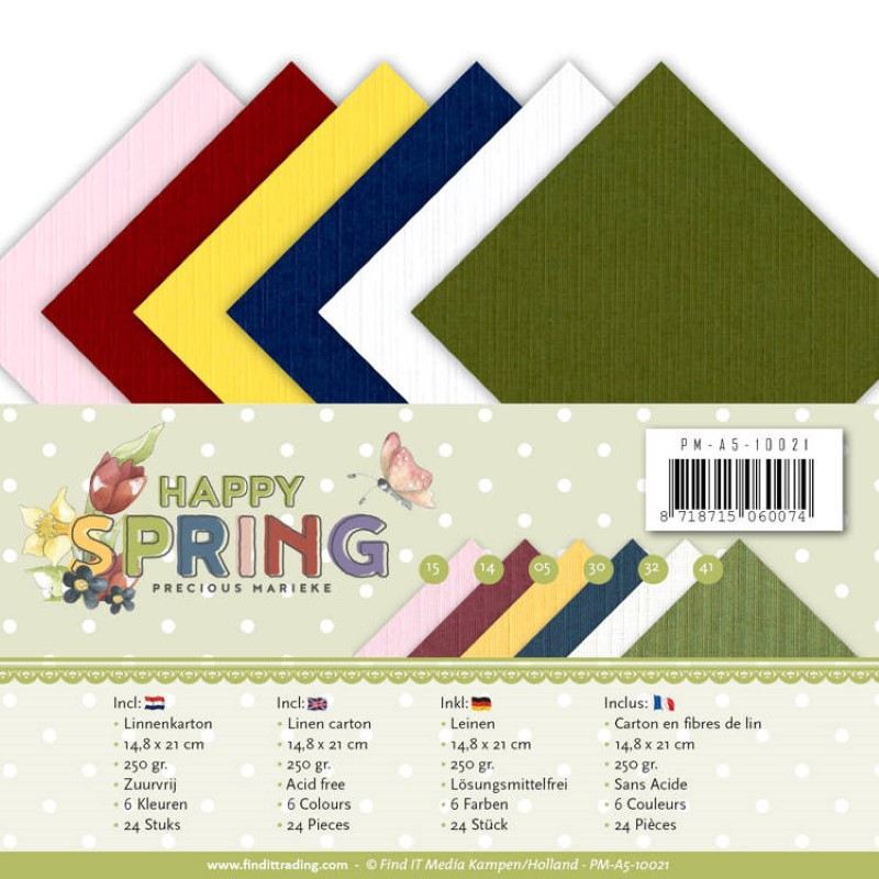 Set 24 cartes Happy spring  A5
