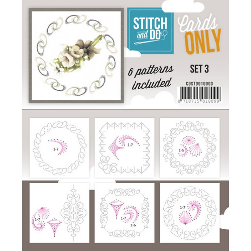 Cartes seules Stitch and do  - Set n°3